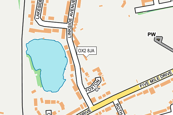 OX2 8JA map - OS OpenMap – Local (Ordnance Survey)