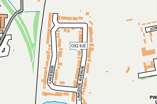 OX2 8JE map - OS OpenMap – Local (Ordnance Survey)