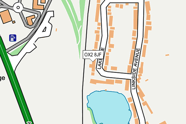 OX2 8JF map - OS OpenMap – Local (Ordnance Survey)