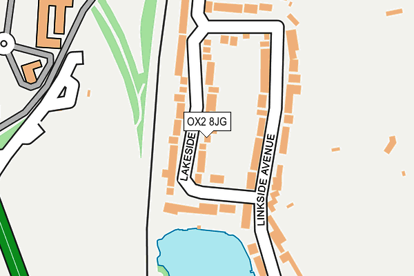 OX2 8JG map - OS OpenMap – Local (Ordnance Survey)