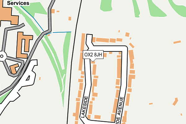 OX2 8JH map - OS OpenMap – Local (Ordnance Survey)