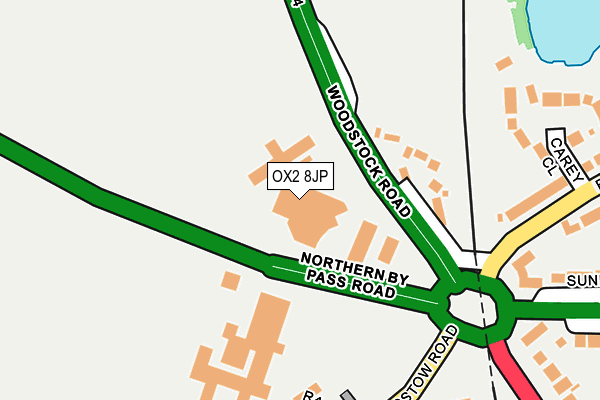 OX2 8JP map - OS OpenMap – Local (Ordnance Survey)