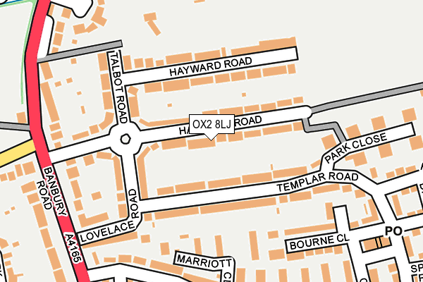 OX2 8LJ map - OS OpenMap – Local (Ordnance Survey)