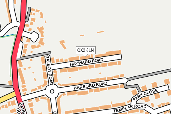 OX2 8LN map - OS OpenMap – Local (Ordnance Survey)