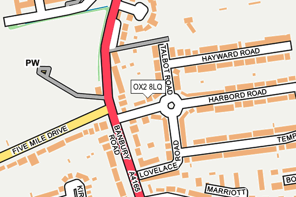 OX2 8LQ map - OS OpenMap – Local (Ordnance Survey)