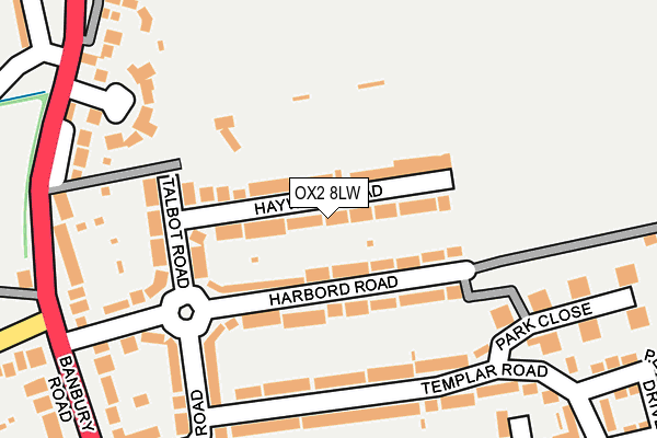 OX2 8LW map - OS OpenMap – Local (Ordnance Survey)