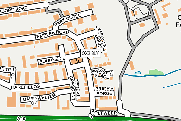 OX2 8LY map - OS OpenMap – Local (Ordnance Survey)