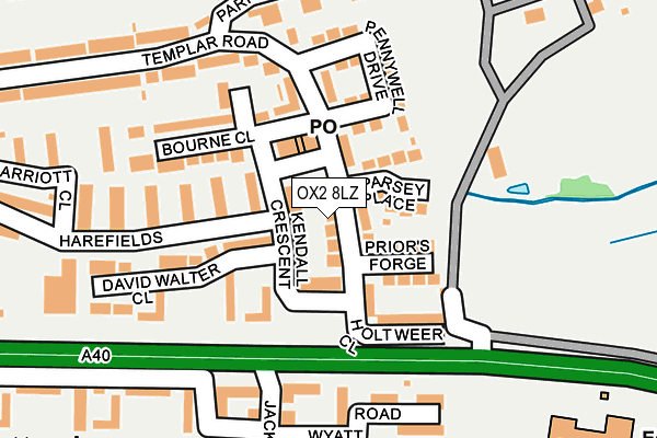 OX2 8LZ map - OS OpenMap – Local (Ordnance Survey)