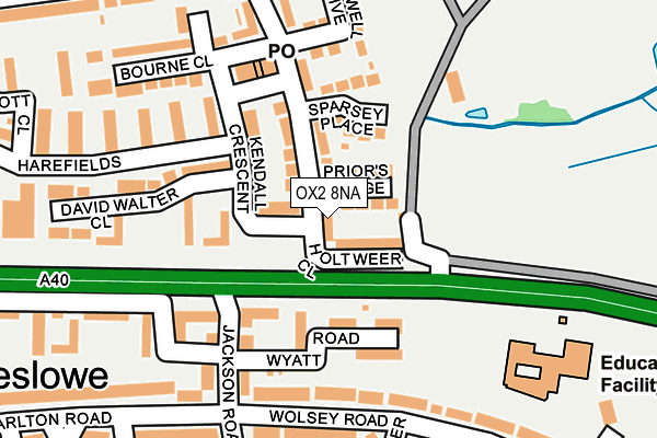 OX2 8NA map - OS OpenMap – Local (Ordnance Survey)