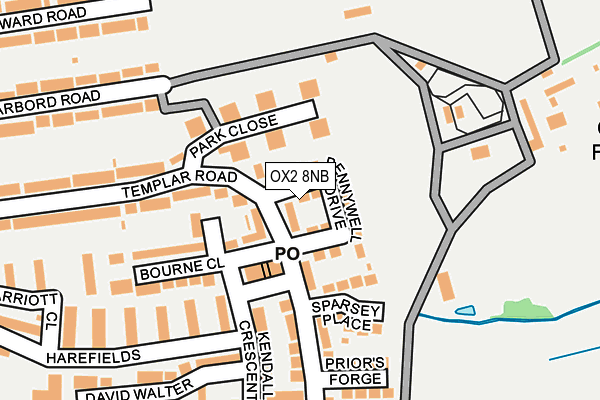 OX2 8NB map - OS OpenMap – Local (Ordnance Survey)
