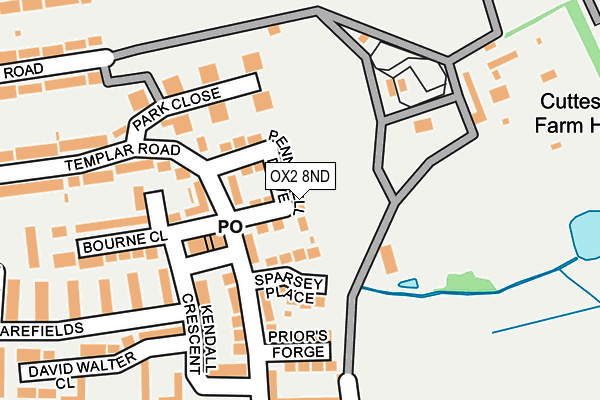 OX2 8ND map - OS OpenMap – Local (Ordnance Survey)