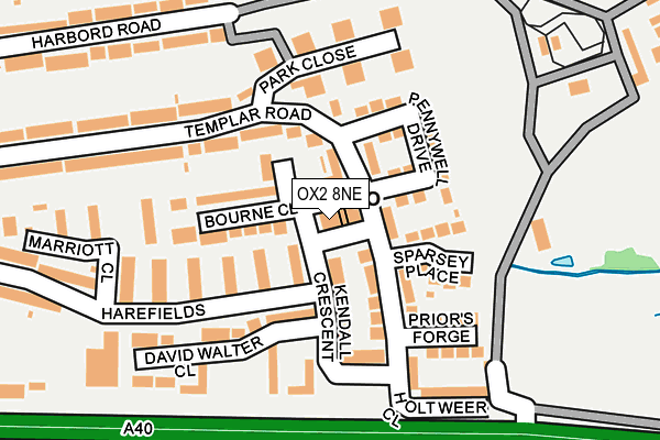 OX2 8NE map - OS OpenMap – Local (Ordnance Survey)