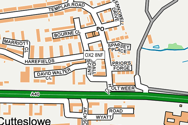 OX2 8NF map - OS OpenMap – Local (Ordnance Survey)