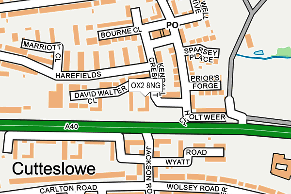 OX2 8NG map - OS OpenMap – Local (Ordnance Survey)