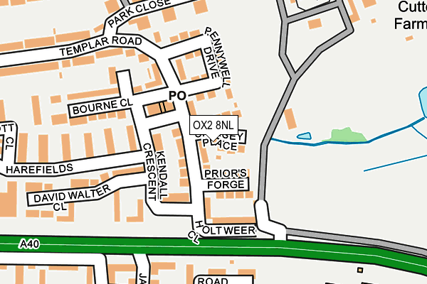 OX2 8NL map - OS OpenMap – Local (Ordnance Survey)