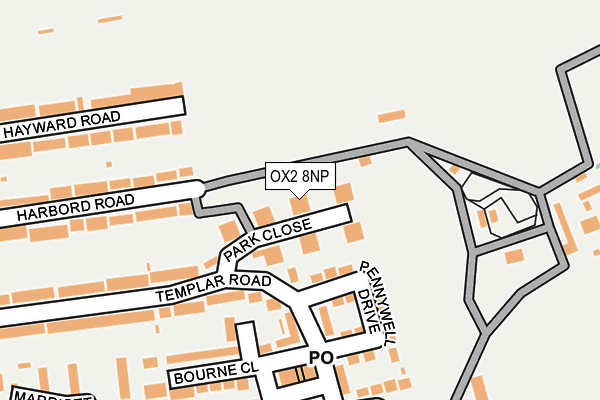 OX2 8NP map - OS OpenMap – Local (Ordnance Survey)