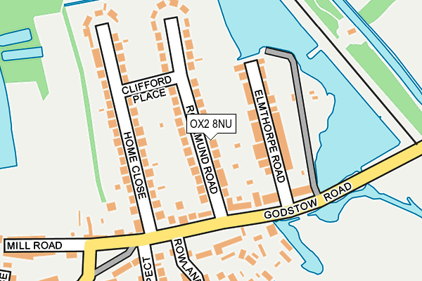 OX2 8NU map - OS OpenMap – Local (Ordnance Survey)