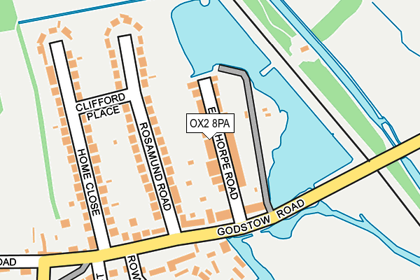 OX2 8PA map - OS OpenMap – Local (Ordnance Survey)