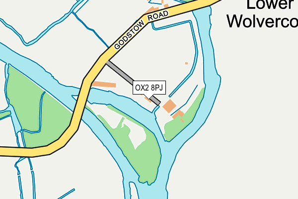 OX2 8PJ map - OS OpenMap – Local (Ordnance Survey)