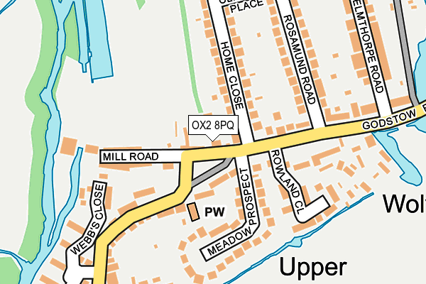 OX2 8PQ map - OS OpenMap – Local (Ordnance Survey)