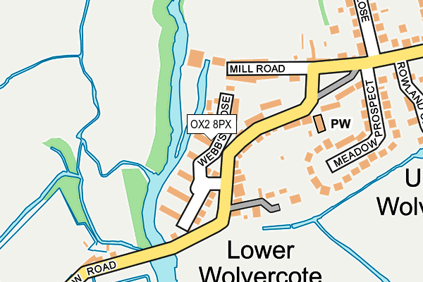 OX2 8PX map - OS OpenMap – Local (Ordnance Survey)