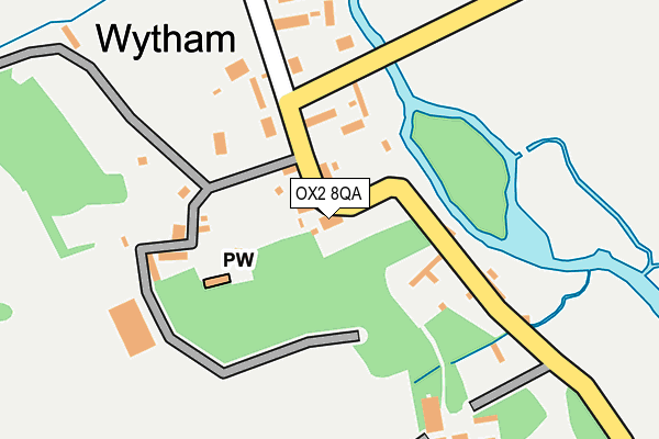 OX2 8QA map - OS OpenMap – Local (Ordnance Survey)