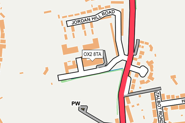 OX2 8TA map - OS OpenMap – Local (Ordnance Survey)