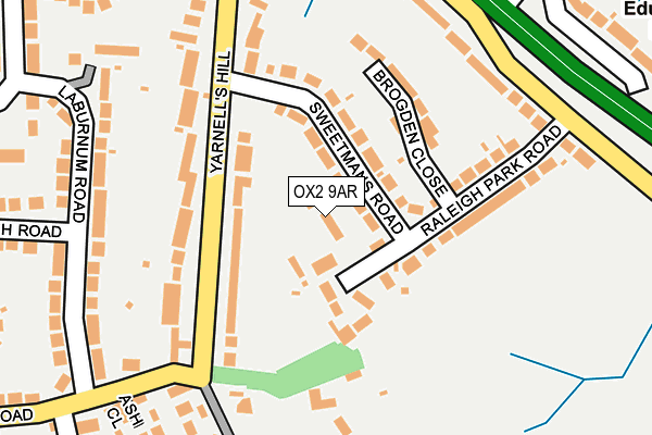 OX2 9AR map - OS OpenMap – Local (Ordnance Survey)