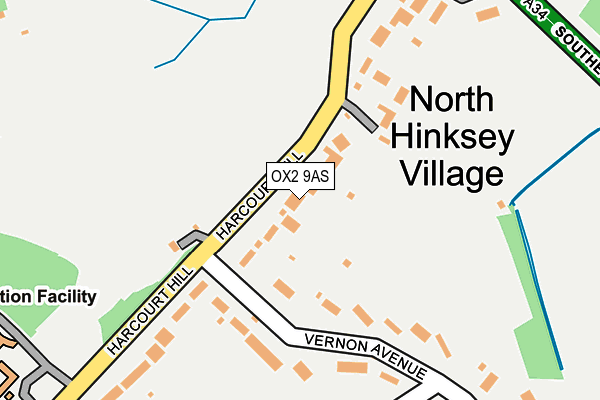 OX2 9AS map - OS OpenMap – Local (Ordnance Survey)