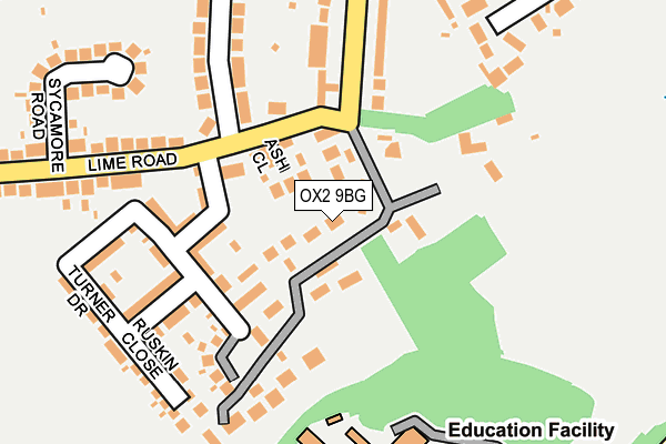 OX2 9BG map - OS OpenMap – Local (Ordnance Survey)