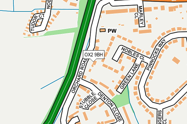 OX2 9BH map - OS OpenMap – Local (Ordnance Survey)