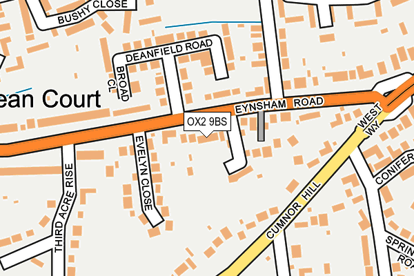 OX2 9BS map - OS OpenMap – Local (Ordnance Survey)