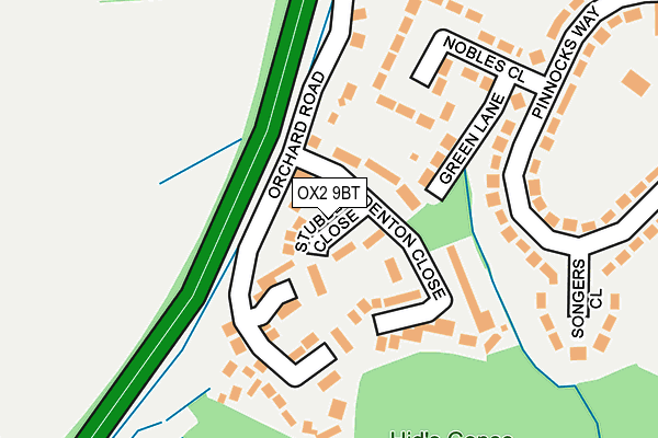 OX2 9BT map - OS OpenMap – Local (Ordnance Survey)