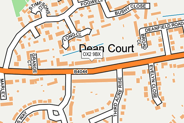 OX2 9BX map - OS OpenMap – Local (Ordnance Survey)