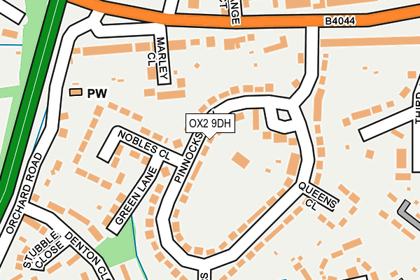OX2 9DH map - OS OpenMap – Local (Ordnance Survey)