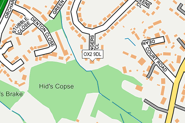 OX2 9DL map - OS OpenMap – Local (Ordnance Survey)