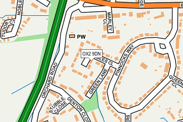 OX2 9DN map - OS OpenMap – Local (Ordnance Survey)