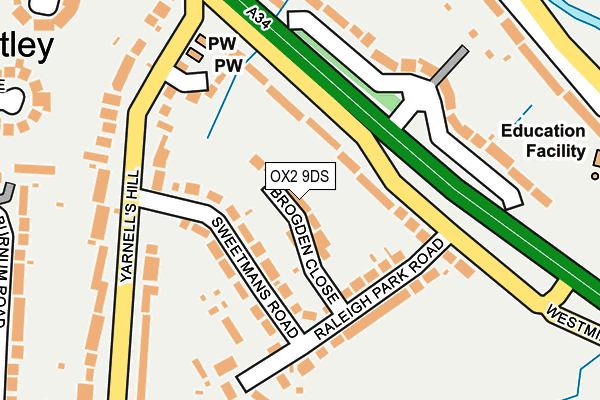 OX2 9DS map - OS OpenMap – Local (Ordnance Survey)