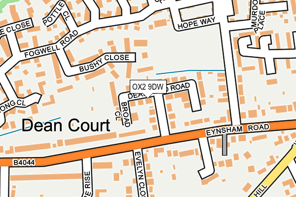 OX2 9DW map - OS OpenMap – Local (Ordnance Survey)