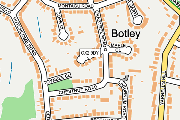 OX2 9DY map - OS OpenMap – Local (Ordnance Survey)