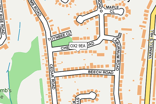 OX2 9EA map - OS OpenMap – Local (Ordnance Survey)