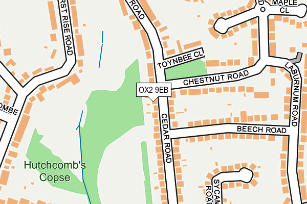 OX2 9EB map - OS OpenMap – Local (Ordnance Survey)