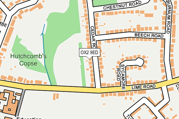 OX2 9ED map - OS OpenMap – Local (Ordnance Survey)