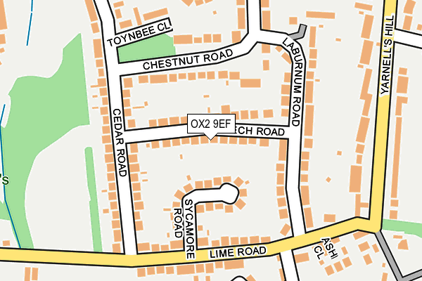 OX2 9EF map - OS OpenMap – Local (Ordnance Survey)