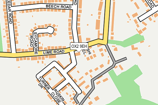 OX2 9EH map - OS OpenMap – Local (Ordnance Survey)