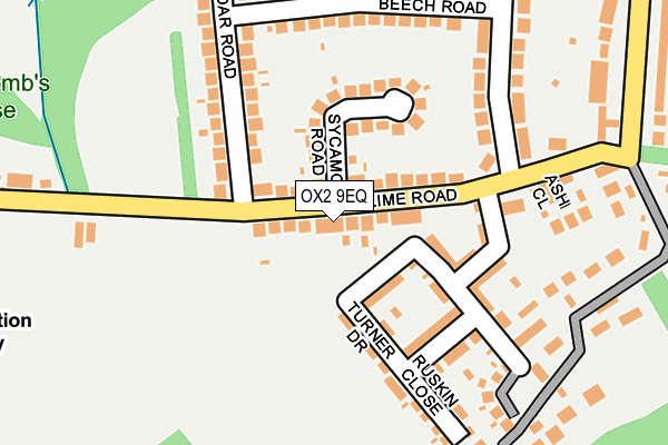 OX2 9EQ map - OS OpenMap – Local (Ordnance Survey)