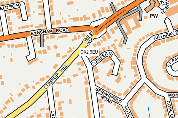 OX2 9EU map - OS OpenMap – Local (Ordnance Survey)