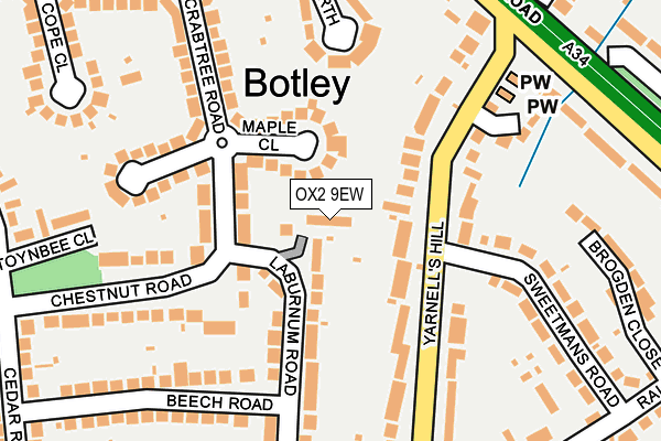 OX2 9EW map - OS OpenMap – Local (Ordnance Survey)