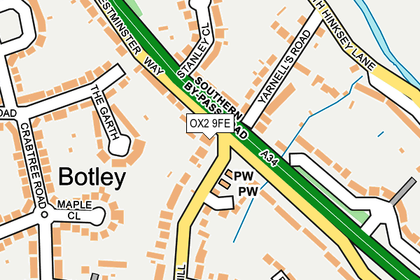 OX2 9FE map - OS OpenMap – Local (Ordnance Survey)