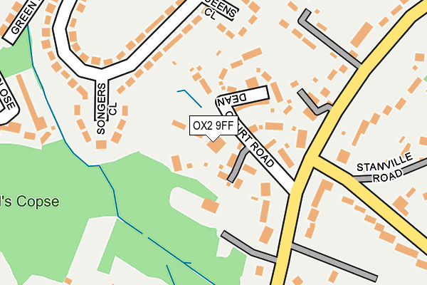 OX2 9FF map - OS OpenMap – Local (Ordnance Survey)